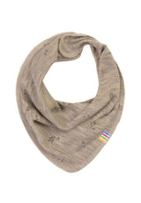 Joha Merino Dreieckstuch in sand gemustert