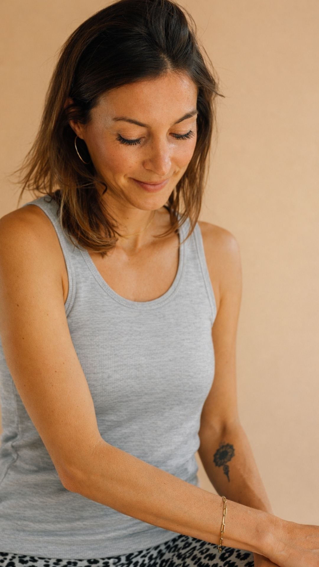 Joha Frauen Merino Tanktop in hellgrau