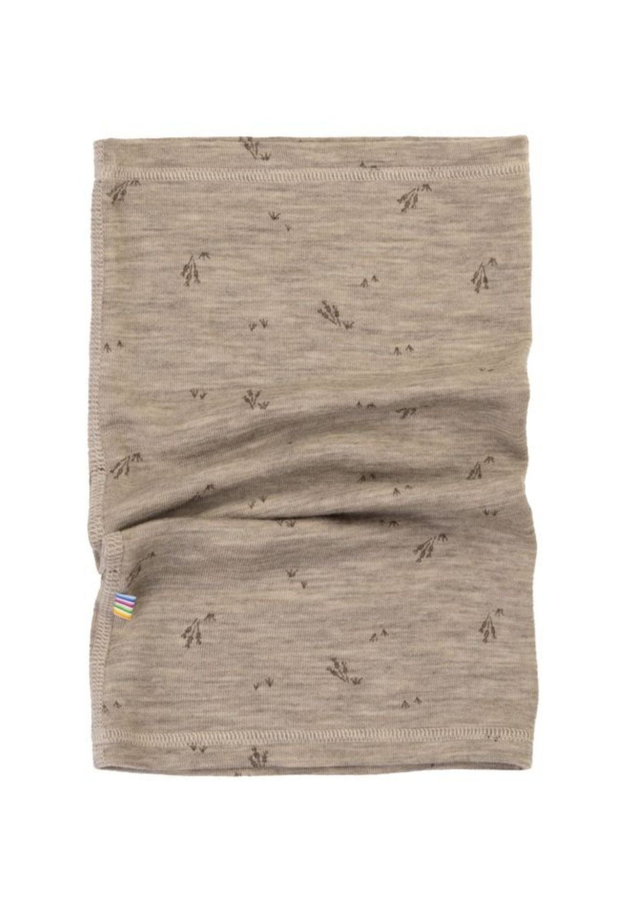 joha Kinder Schlauchschal unisex Merinowolle in sand gemustert