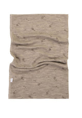 joha Erwachsenen Schlauchschal unisex Merinowolle in sand gemustert