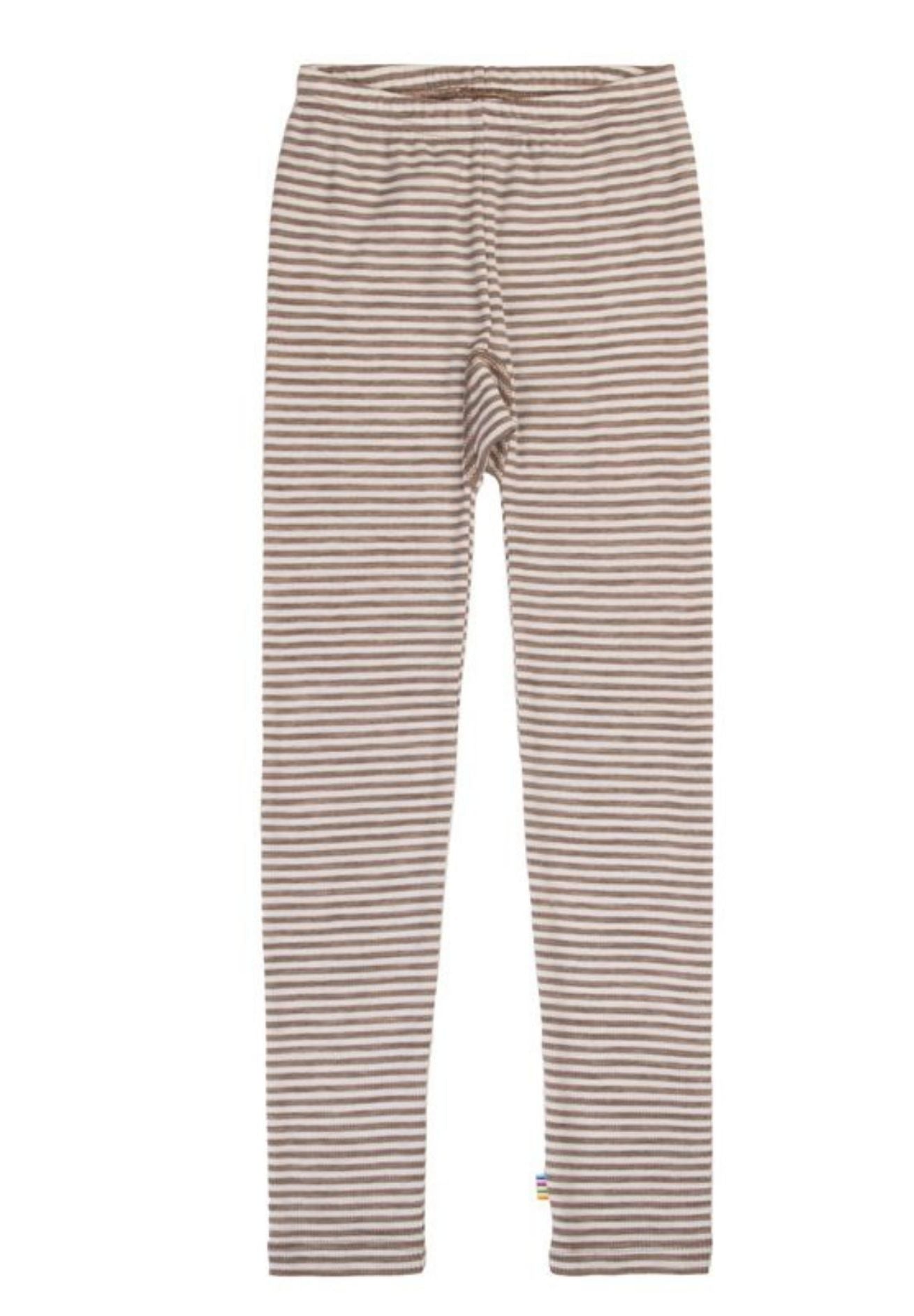 Joha Wolle Seide Leggings "special edition" mocca gestreift
