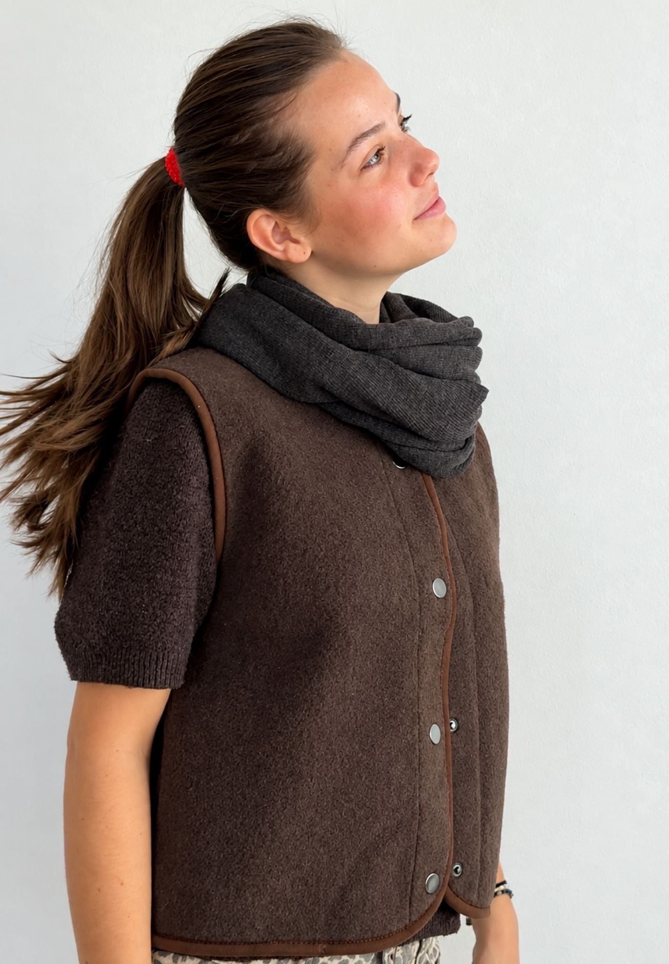 joha Merino Strickschal in cobble