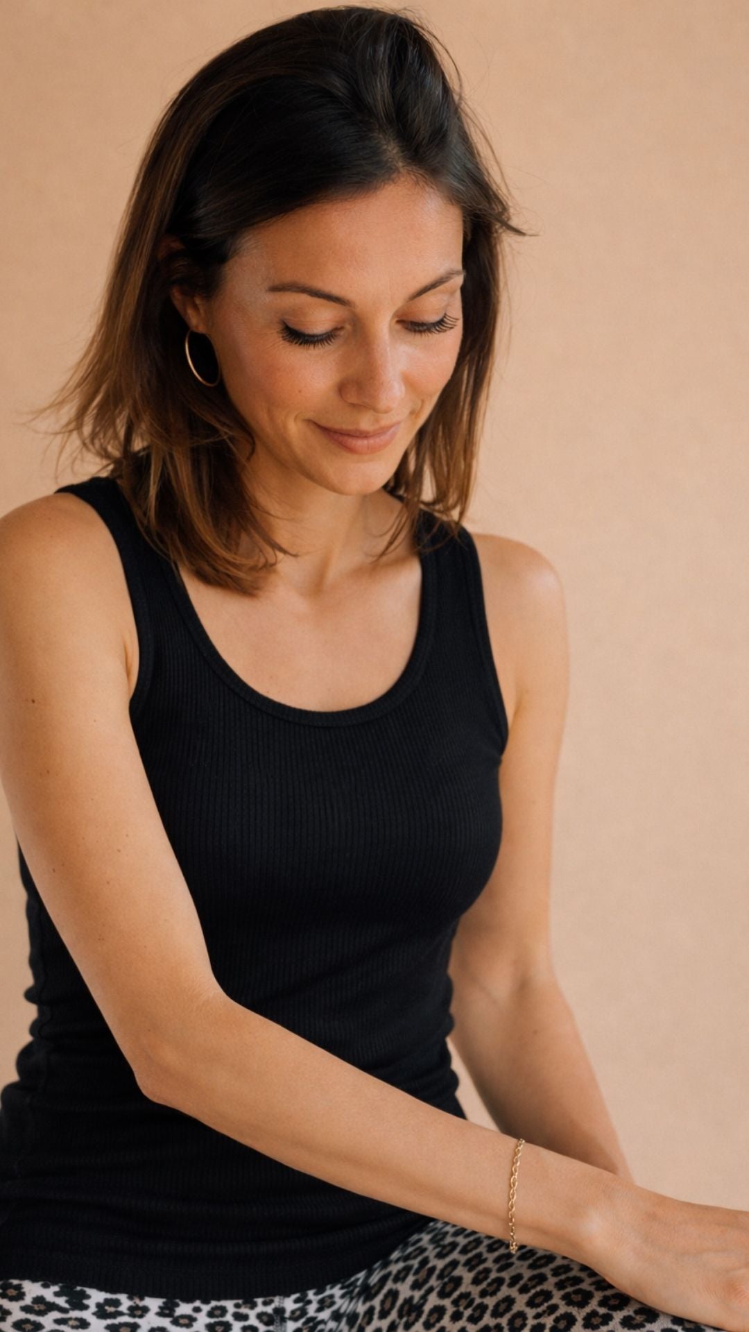 Joha Frauen Merino Tanktop in schwarz
