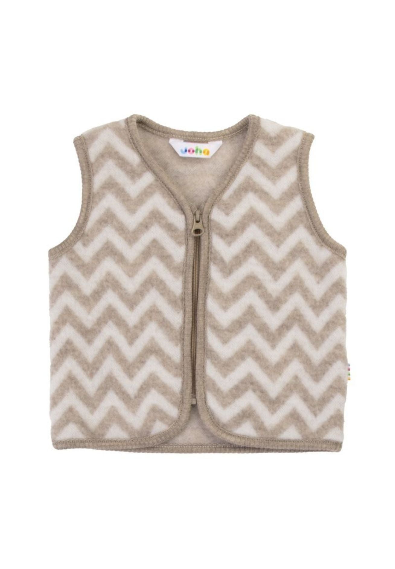 joha Merino Baby Wollfleece Weste mit Reißverschluss "waves"