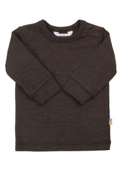 Joha Wolle Seide Shirt Langarm in dark brown