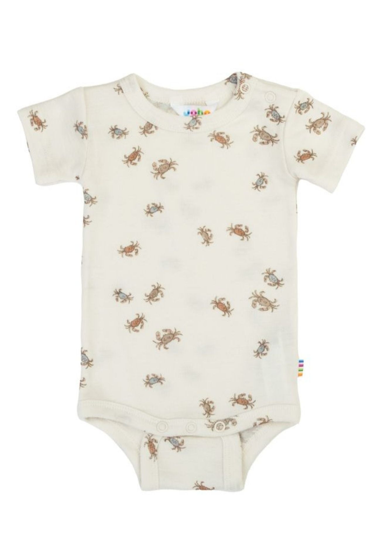 Joha Wolle Seide Body kurzarm "summer edition" natur mit Krabben