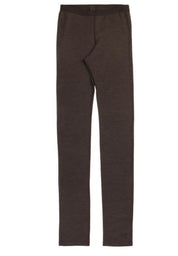 Joha Frauen Wolle Seide Leggings in dark chocolate