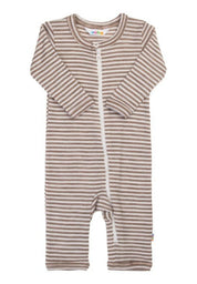 Joha Wolle Seide Einteiler "special edition" mocca gestreift