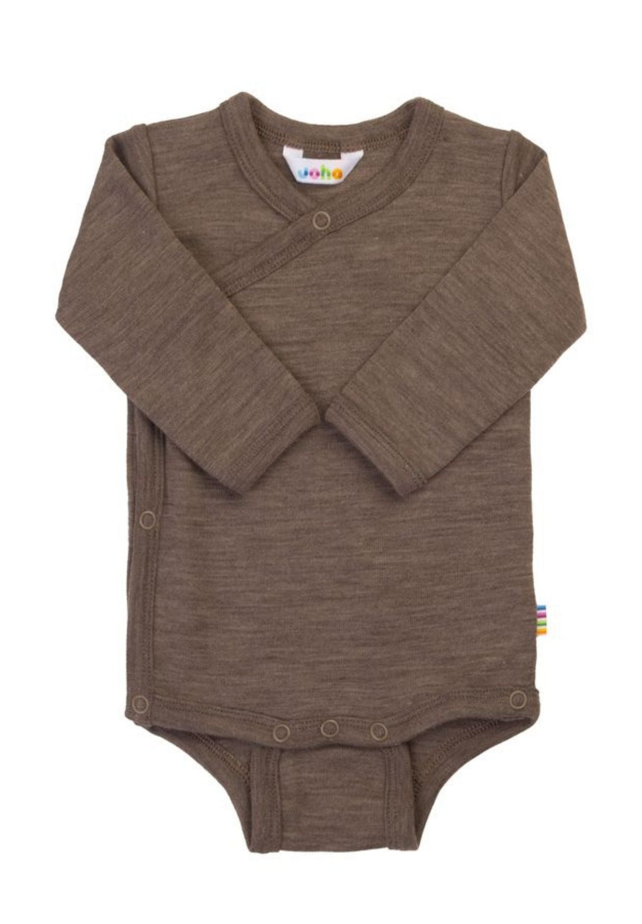 Joha Wolle Seide Wickelbody brown melange