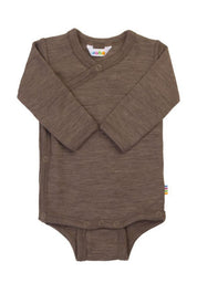 Joha Wolle Seide Wickelbody brown melange