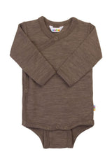 Joha Wolle Seide Wickelbody brown melange