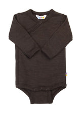 Joha Wolle Seide Wickelbody dark chocolate