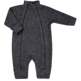 joha Baby Woll Overall Wollfleece mit Reißverschluss dunkelgrau