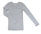 Joha Frauen Merino Langarmshirt in hellgrau