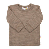 Joha Wolle Seide Shirt Langarm in sesam melange