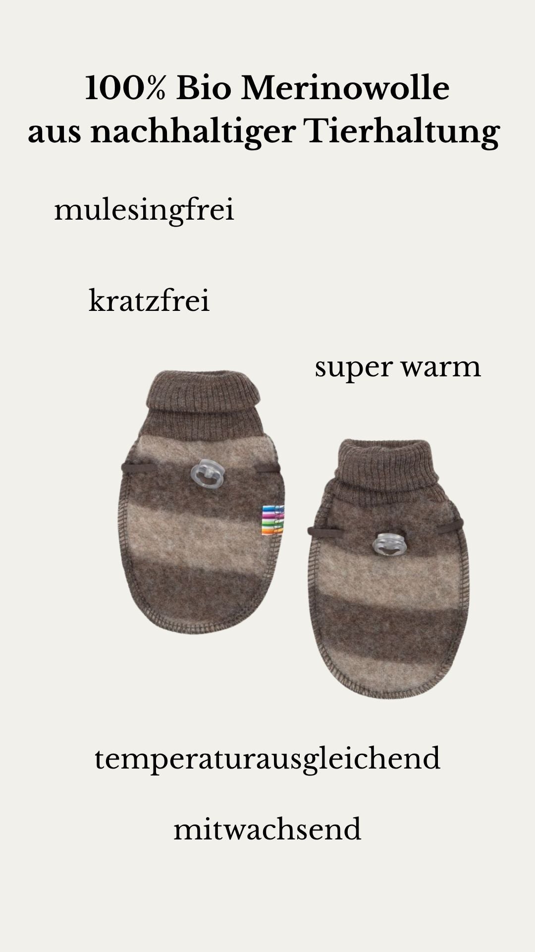 Joha Merino Babyhandschuhe in stripe