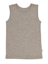 Joha Merino Woll Unterhemd unisex sesam melange