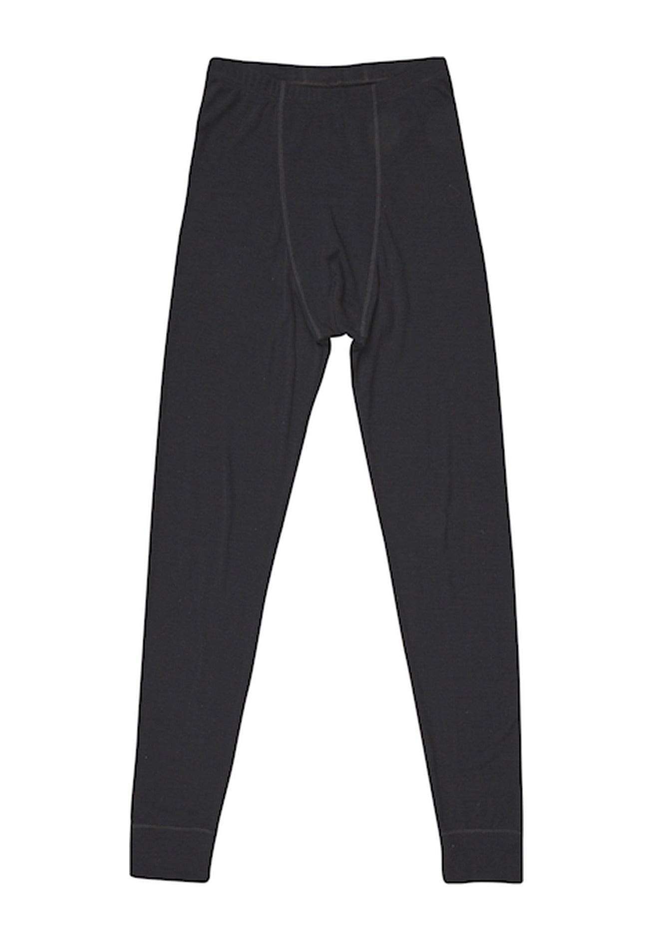 Joha Männer Merino Lange Unterhose mit Eingriff schwarz