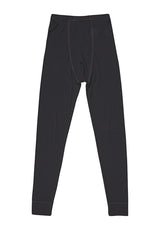 Joha Männer Merino Lange Unterhose mit Eingriff schwarz