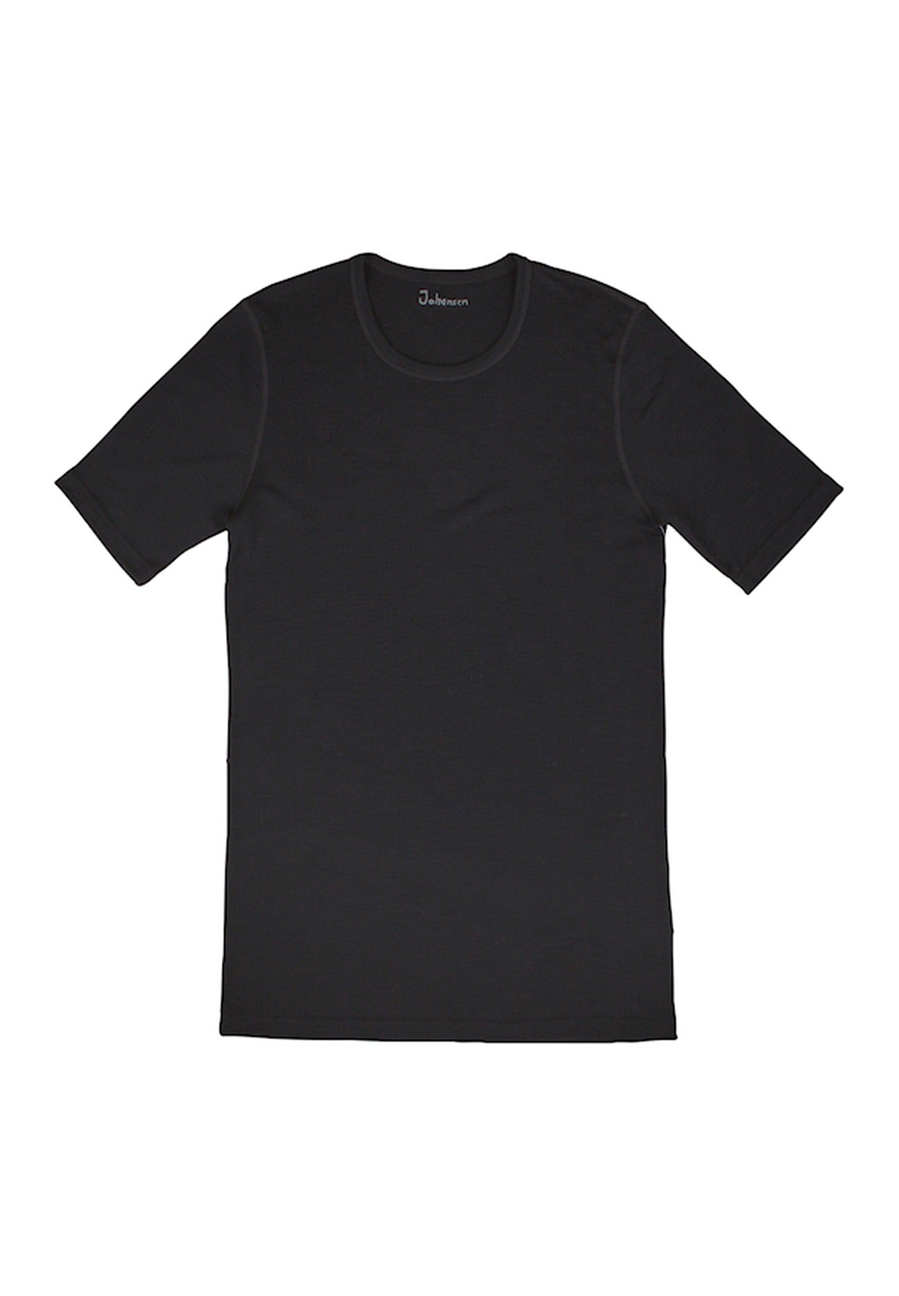 Joha Männer Merino Shirt kurzarm schwarz
