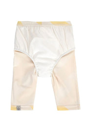 Lässig UV Schwimmleggings mit Schwimmwindel unisex stripes in ecru gelb