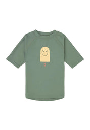Lässig UV Shirt kurzarm unisex Eis gruen