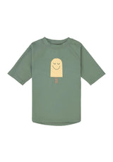 Lässig UV Shirt kurzarm unisex Eis gruen