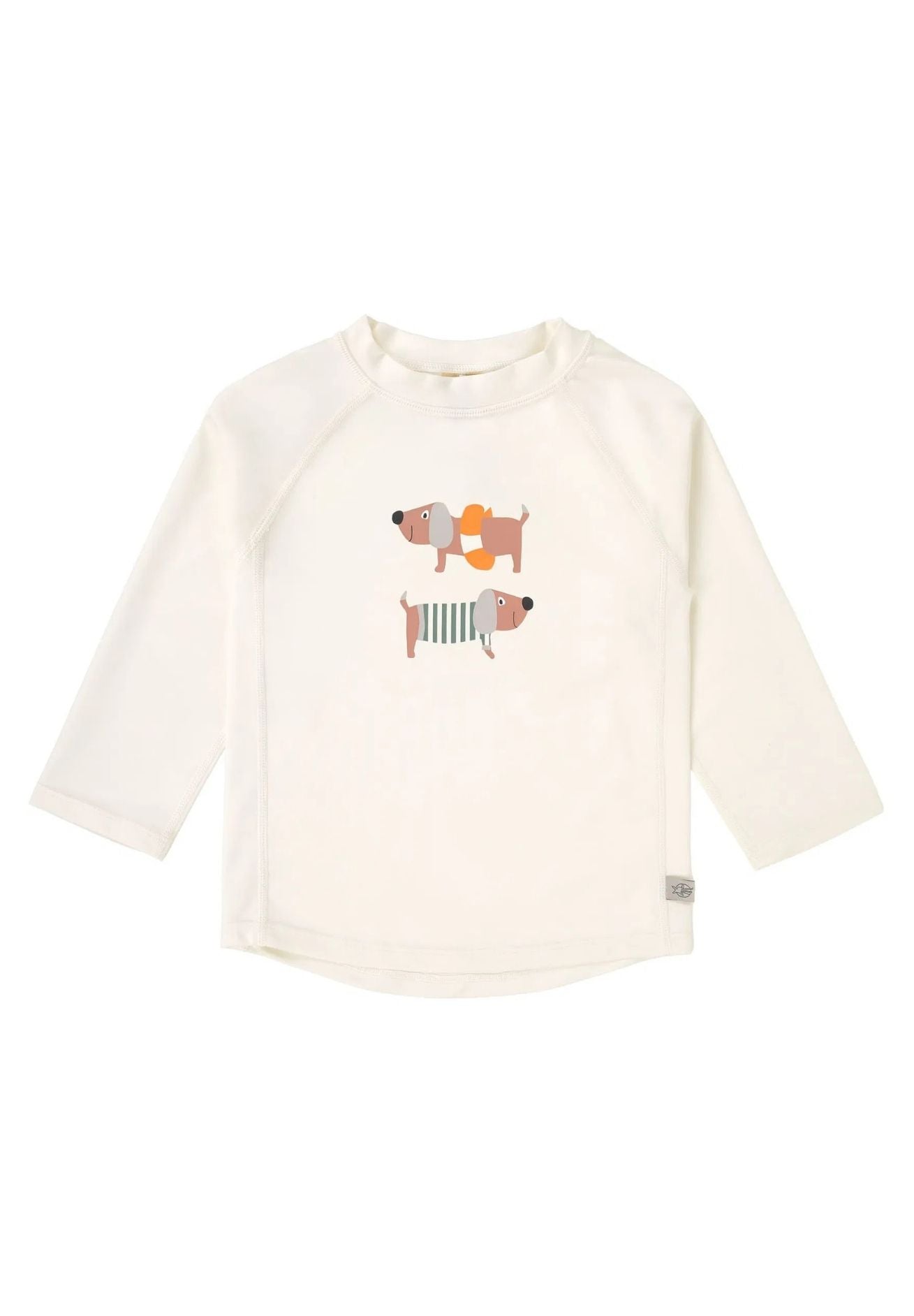 Lässig UV Shirt langarm unisex Streifen Hunde ecru