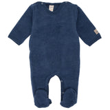 Lilano Baby Strampler Schurwollfrottee marine