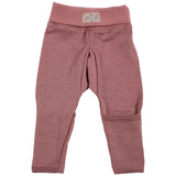 Lilano Baby Wolle Seide Hose Nabelbund mit Beinumschlag mauve