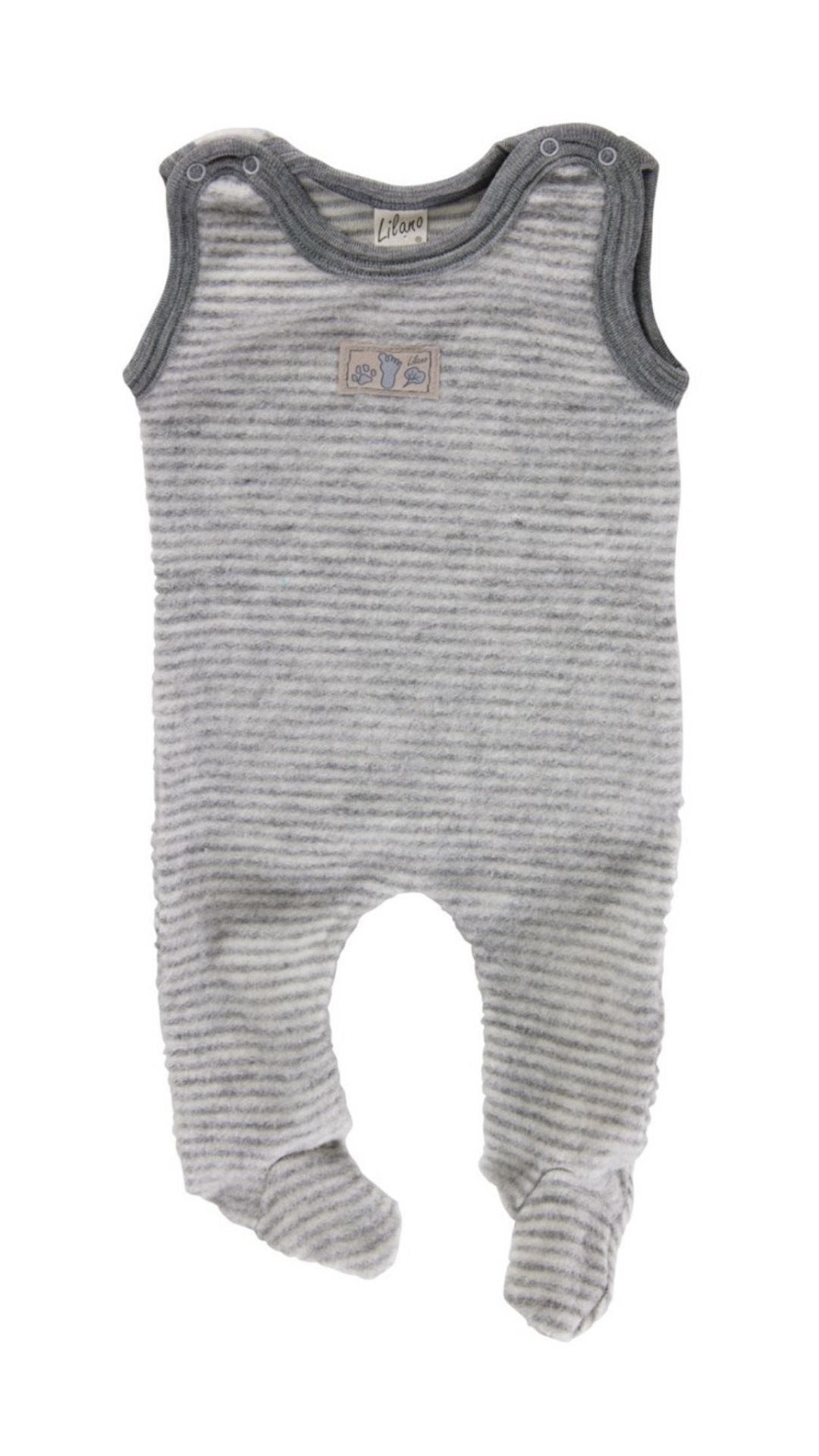 Lilano Baby Strampler Wollfrottee Plüsch verschiedene Farben