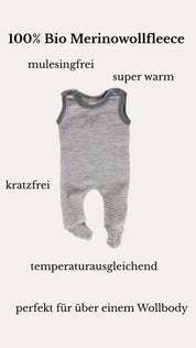 Lilano Baby Strampler Wollfrottee Plüsch verschiedene Farben
