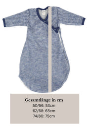 Lilano Baby Ganzjahres Schlafsack Wolle Seide grau