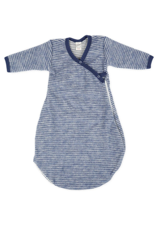 Lilano Baby Schlafsack Wollfrottee marine geringelt