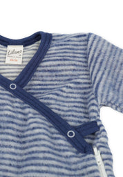 Lilano Baby Schlafsack Wollfrottee marine geringelt