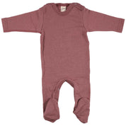 Lilano Baby Strampler mit Fuß Wolle Seide versch. Farben