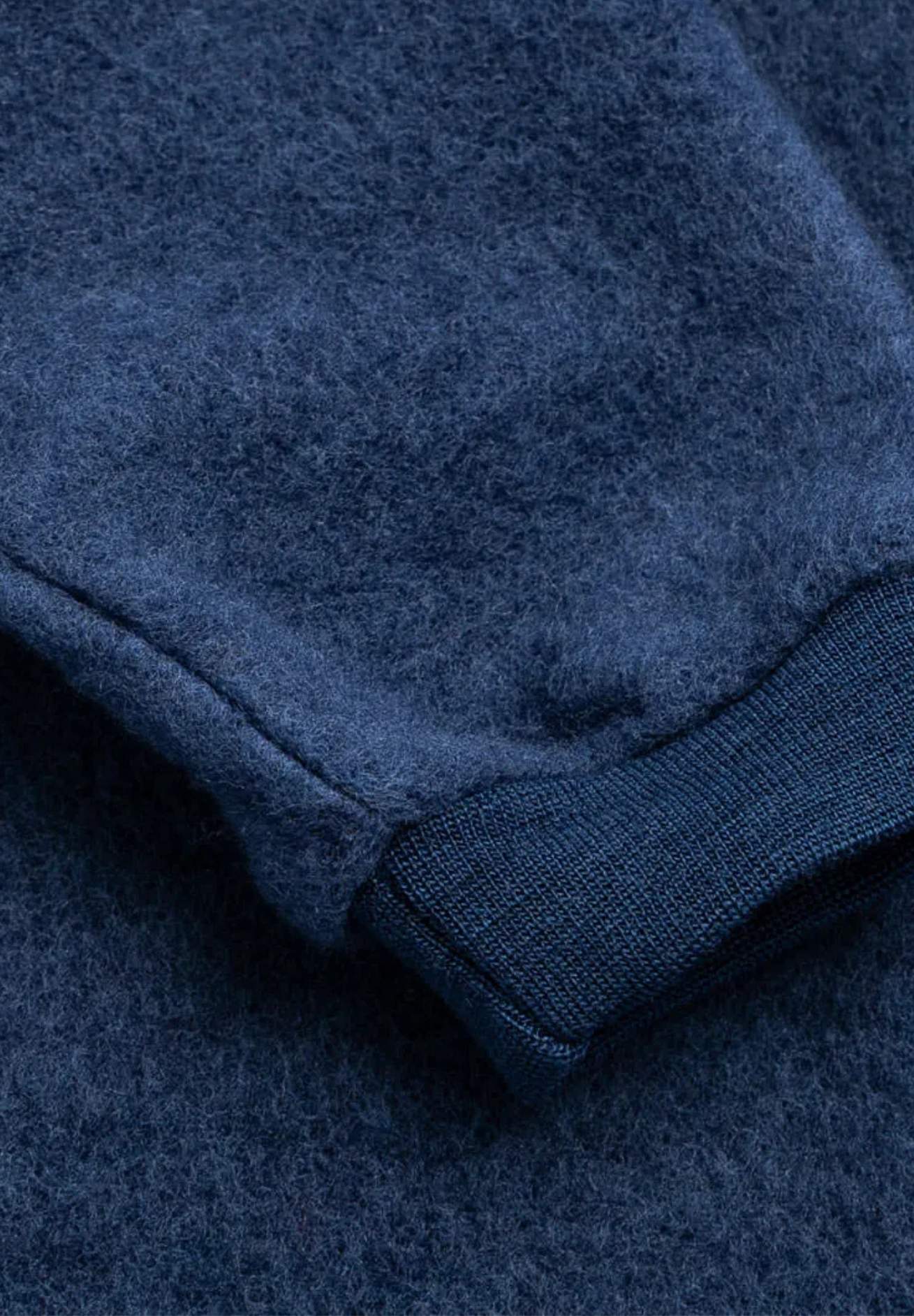 Lilano Ganzjahres Schlafsack mit Füßen Schurwollfrottee dunkelblau