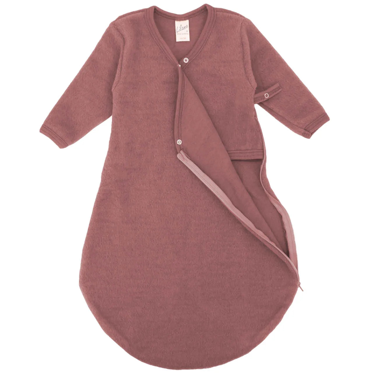 Lilano Baby Schlafsack Wollfrottee mauve