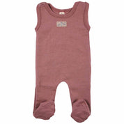 Lilano Baby Strampler Wolle Seide mauve