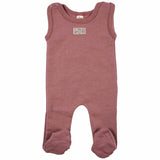 Lilano Baby Strampler Wolle Seide mauve
