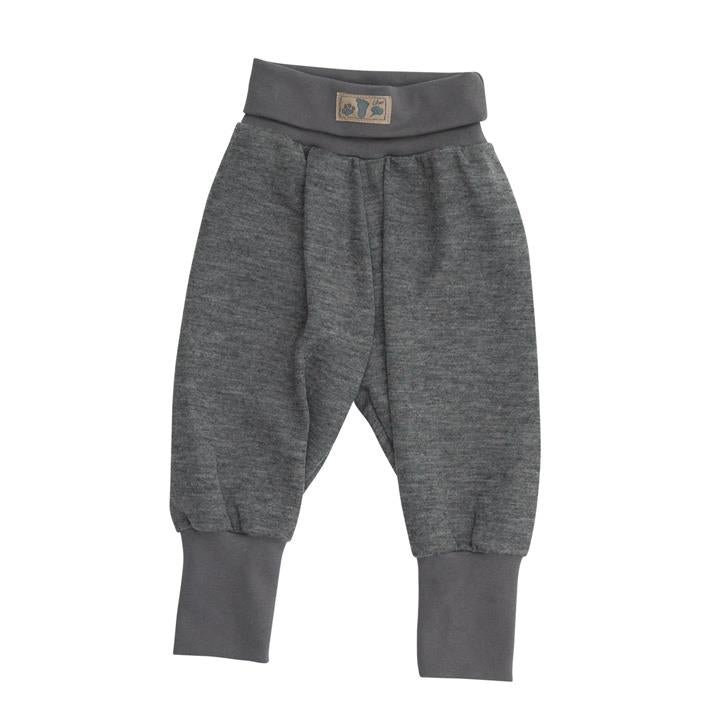 Lilano mitwachsende Nabelbundhose Wolle Seide Hose grau