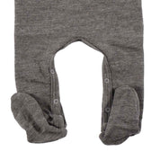 Lilano Baby Strampler mit Fuß Wolle Seide versch. Farben