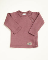 Lilano Baby Wolle Seide Wickelshirt mauve