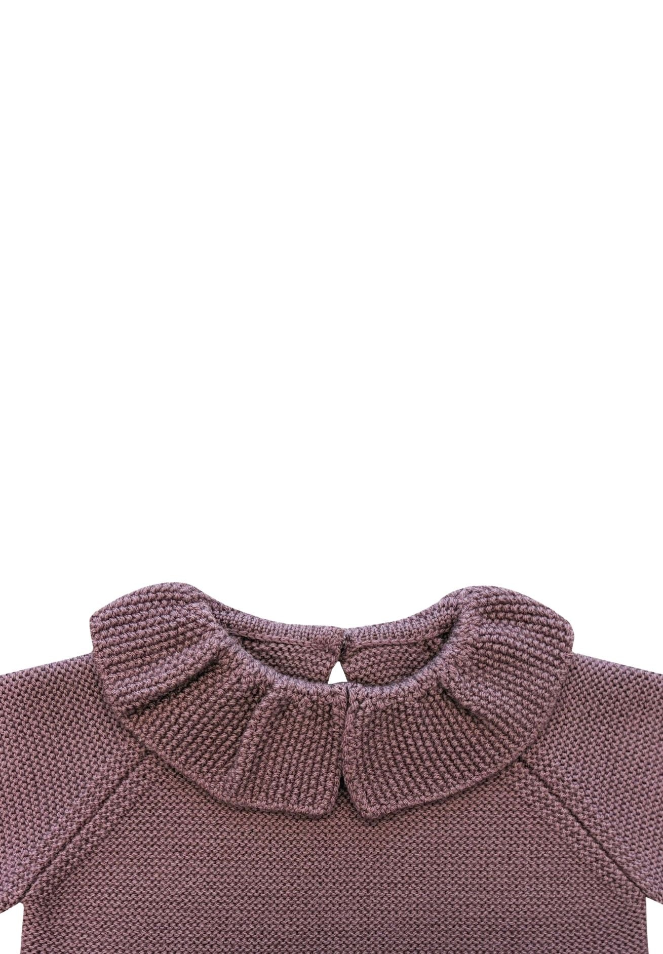 Lille Toni Merino mitwachsender Pullover "Greta" in mauve