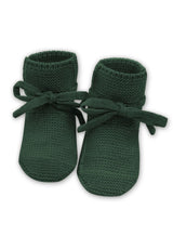 Lille Toni Merino Babyschuhe "Toni" in moos