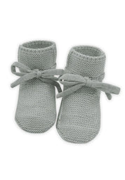 Lille Toni Merino Babyschuhe "Toni" in dusty sage