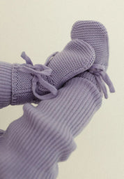 Lille Toni Merino Babyschuhe "Toni" in lavendel