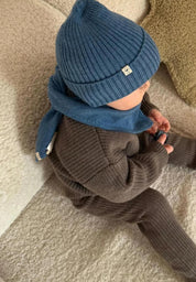 Lille Toni Merino Mütze "Emma" in blue 0-3 Jahre