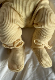Lille Toni Merino Babyschuhe "Toni" in buttermilk