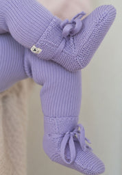 Lille Toni Merino Babyschuhe "Toni" in lavendel
